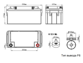 Аккумулятор для ИБП Ventura GPL 12-65 (12В/71Ач-С20/AGM)
