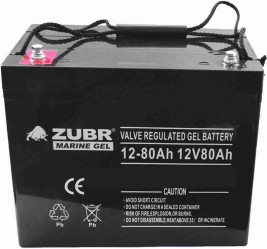 Тяговый аккумулятор ZUBR MARINE GEL NPG 12V 80Ah (12В/80Ач/Gel)