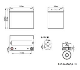 Аккумулятор для ИБП Ventura GPL 12-75 (12В/79Ач-С20/AGM)