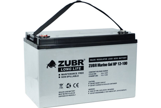 Тяговый аккумулятор ZUBR Marine Gel NP 12V100Ah  (12В/100Ач/Gel)