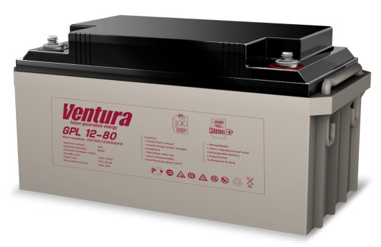 Аккумулятор для ИБП Ventura GPL 12-80 (12В/86Ач-С20/AGM)