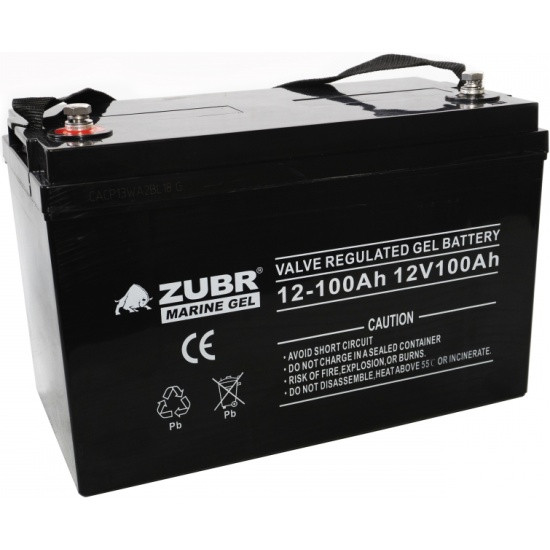 Тяговый аккумулятор ZUBR Marine Gel NPG 12V100Ah  (12В/100Ач/Gel)