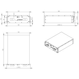 Аккумулятор для ИБП MNB Battery LPR-51.2-100 LED (51.2В/100Ач/LiFePO4)
