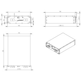 Аккумулятор для ИБП MNB Battery LPR-51.2-100 LED (51.2В/100Ач/LiFePO4)