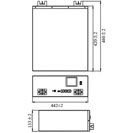 Аккумулятор для ИБП MNB Battery LPR-51.2-100 LCD Touch (51.2В/100Ач/LiFePO4)