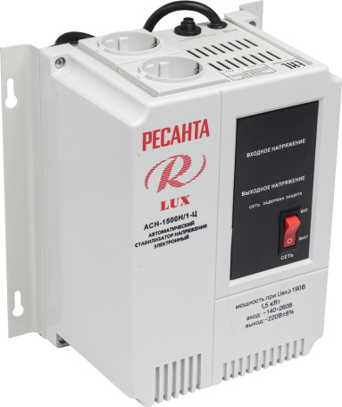 Стабилизатор однофазный Ресанта АСН-1500Н/1-Ц LUX