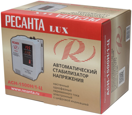 Стабилизатор однофазный Ресанта АСН-1500Н/1-Ц LUX