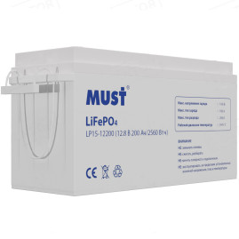 Аккумулятор для ИБП MUST LP 15-12.200 (12.8В/200Ач/LiFePo4)