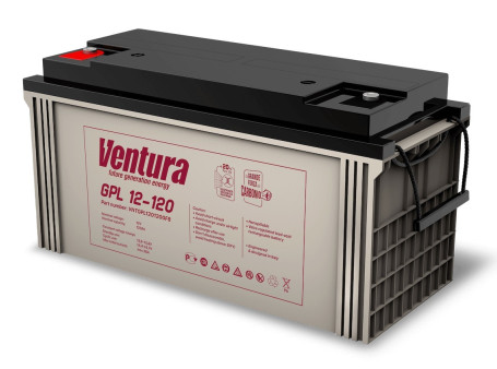 Аккумулятор для ИБП Ventura GPL 12-120 (12В/127.4Ач-С20/AGM)