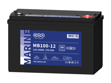 Тяговый аккумулятор WBR MB100-12 (12В, 100Ач, AGM)