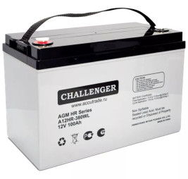 Стационарный аккумулятор Challerger A12HR-380WL (12В/100Ач-С20/AGM)