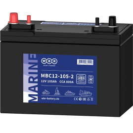 Тяговый аккумулятор WBR MBC12-105-2 (12В, 105Ач, AGM+CARBON)