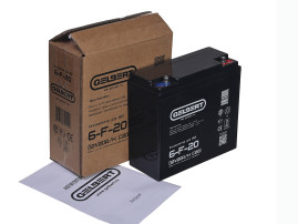 Стационарный аккумулятор Gelbert 6-F-20 (12В/20Ач-C20/AGM)