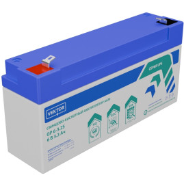 Аккумулятор для ИБП VEKTOR BATTERY GP 6-3.2S (6В/3,2Ач/AGM)