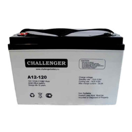 Стационарный аккумулятор Challerger A12-120 (12В/120Ач-С10/AGM)