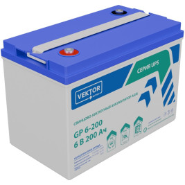 Аккумулятор для ИБП VEKTOR BATTERY GP 6-200S (6В/200Ач/AGM)