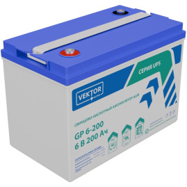 Аккумулятор для ИБП VEKTOR BATTERY GP 6-200S (6В/200Ач/AGM)