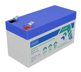 Аккумулятор для ИБП VEKTOR BATTERY GP 12-1.3S (12В/1,3Ач/AGM)